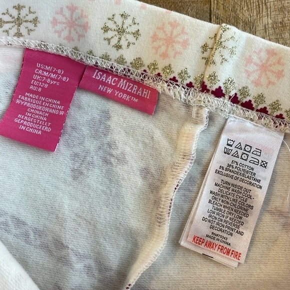 NWT Isaac Mizrahi girls leggings M(7/8) - Picture 2 of 5